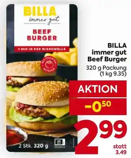 Billa BILLA immer gut Beef Burger Angebot