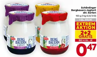 Billa Schärdinger Bergbauern Joghurt Angebot