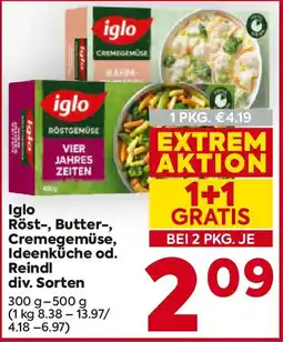 Billa Iglo Röst-, Butter-, Cremegemüse, Ideenküche od. Reindl Angebot
