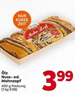 Billa Ölz Nuss-od. Mohnzopf Angebot