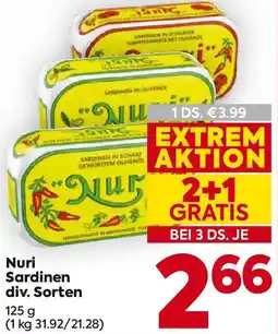 Billa Nuri Sardinen Angebot