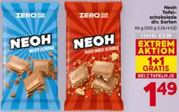 Billa Neoh Tafel- schokolade Angebot
