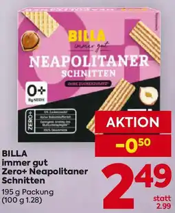Billa BILLA immer gut Zero+ Neapolitaner Schnitten Angebot