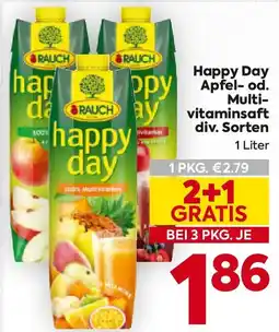 Billa Happy Day Apfel-od. Multi- vitaminsaft Angebot