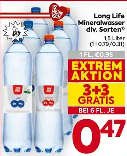 Billa Long Life Mineralwasser Angebot