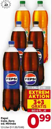 Billa Pepsi Cola, Zero od. Mirinda Angebot