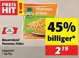 Nah&Frisch Bauernland Pommes Frites Angebot