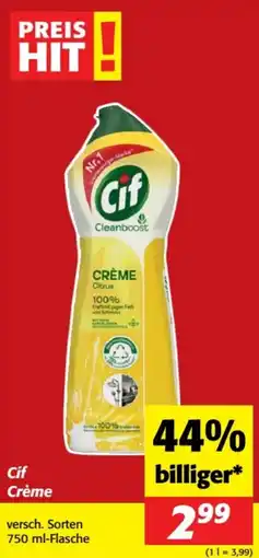 Nah&Frisch Cif Crème Angebot