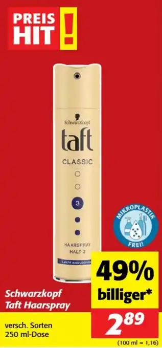 Nah&Frisch Schwarzkopf Taft Haarspray Angebot