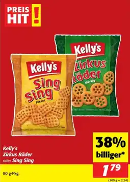 Nah&Frisch Kelly's Zirkus Räder oder Sing Sing Angebot