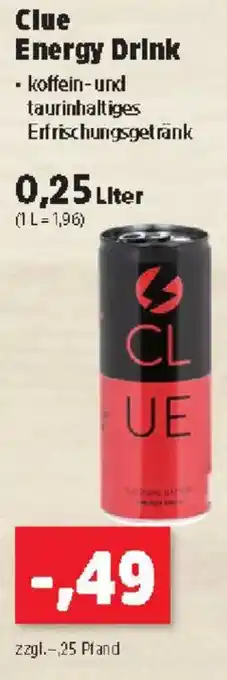 Thomas Philipps Clue Energy Drink Angebot