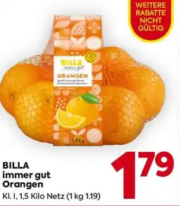 Billa BILLA immer gut Orangen Angebot