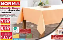 Norma Lebensmittel Diskonter bella casa Leinenoptik Tischdecke Angebot