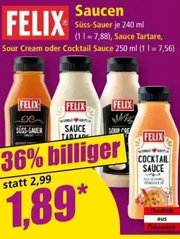 Norma Felix Saucen Angebot
