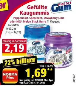 Norma Gefüllte Kaugummis Angebot