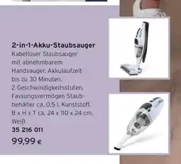 Tchibo Eduscho 2-in-1-Akku-Staubsauger Angebot