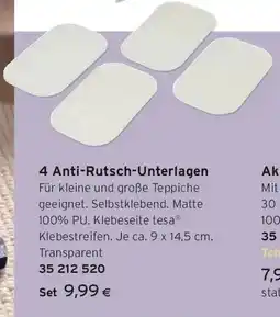 Tchibo Eduscho 4 Anti-Rutsch-Unterlagen Angebot