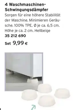 Tchibo Eduscho 4 Waschmaschinen- Schwingungsdämpfer Angebot