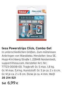 Tchibo Eduscho tesa Powerstrips Click, Combo-Set Angebot