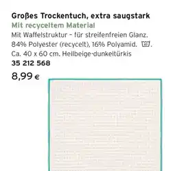 Tchibo Eduscho Großes Trockentuch, extra saugstark Angebot