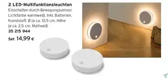 Tchibo Eduscho 2 LED-Multifunktionsleuchten Angebot