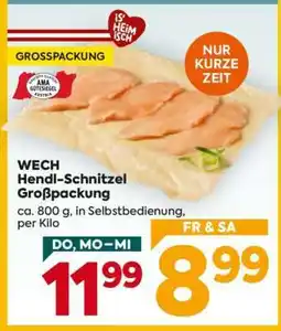 Billa WECH Hendl-Schnitzel Großpackung Angebot