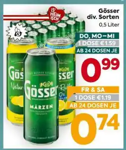 Billa Gösser div. Sorten Angebot