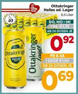 Billa Ottakringer Helles od. Lager Angebot