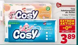 Billa Cosy Toilettenpapier div. Sorten Angebot