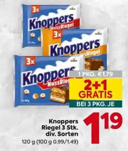 Billa Knoppers Riegel 3 Stk Angebot