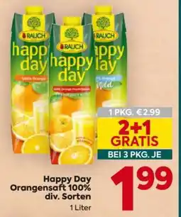 Billa Happy Day Orangensaft 100% div. Sorten Angebot