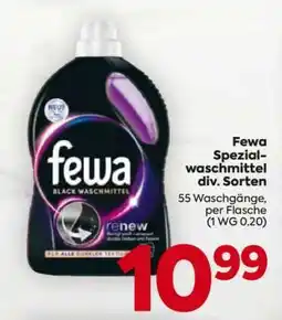 Billa Fewa Spezialwaschmittel div. Sorten Angebot