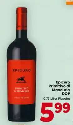 Billa Epicuro Primitivo di Manduria DOP Angebot