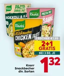 Billa KNORR SNACKBECHER Angebot