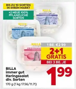 Billa BILLA immer gut Heringssalat div. Sorten Angebot