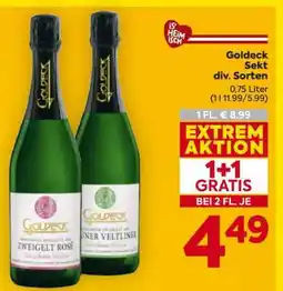 Billa Goldeck Sekt div. Sorten Angebot