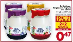 Billa Schärdinger Bergbauern Joghurt div. Sorten Angebot