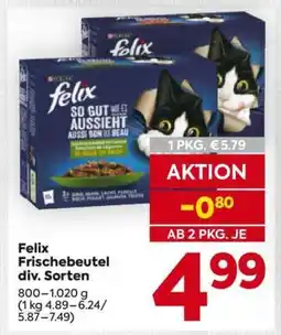 Billa Felix Frischebeutel div. Sorten Angebot