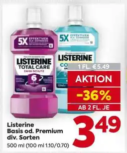 Billa Listerine Basis od. Premium div. Sorten Angebot