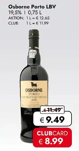 Travel FREE Osborne Porto LBV 19,5% Angebot