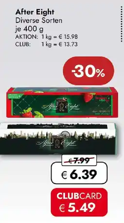 Travel FREE After Eight Angebot
