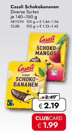 Travel FREE Casali Schokobananen Angebot