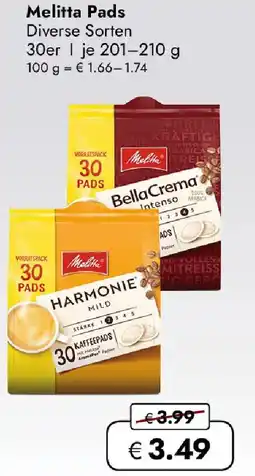 Travel FREE Melitta Pads Angebot