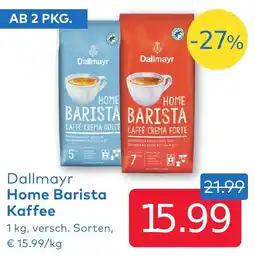 T&G Dallmayr Home Barista Kaffee Angebot