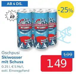 T&G Gschpusi Skiwasser mit Schuss Angebot