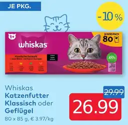 T&G Whiskas Katzenfutter Klassisch oder Geflügel Angebot