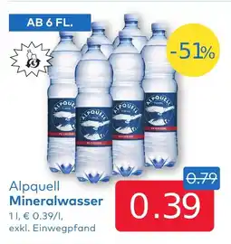 T&G Alpquell Mineralwasser Angebot