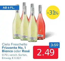 T&G Cielo Freschello Frizzante No. 1 Bianco oder Rosé Angebot