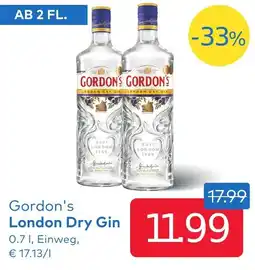T&G Gordon's London Dry Gin Angebot