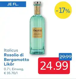T&G Italicus Rosolio di Bergamotto Likör Angebot